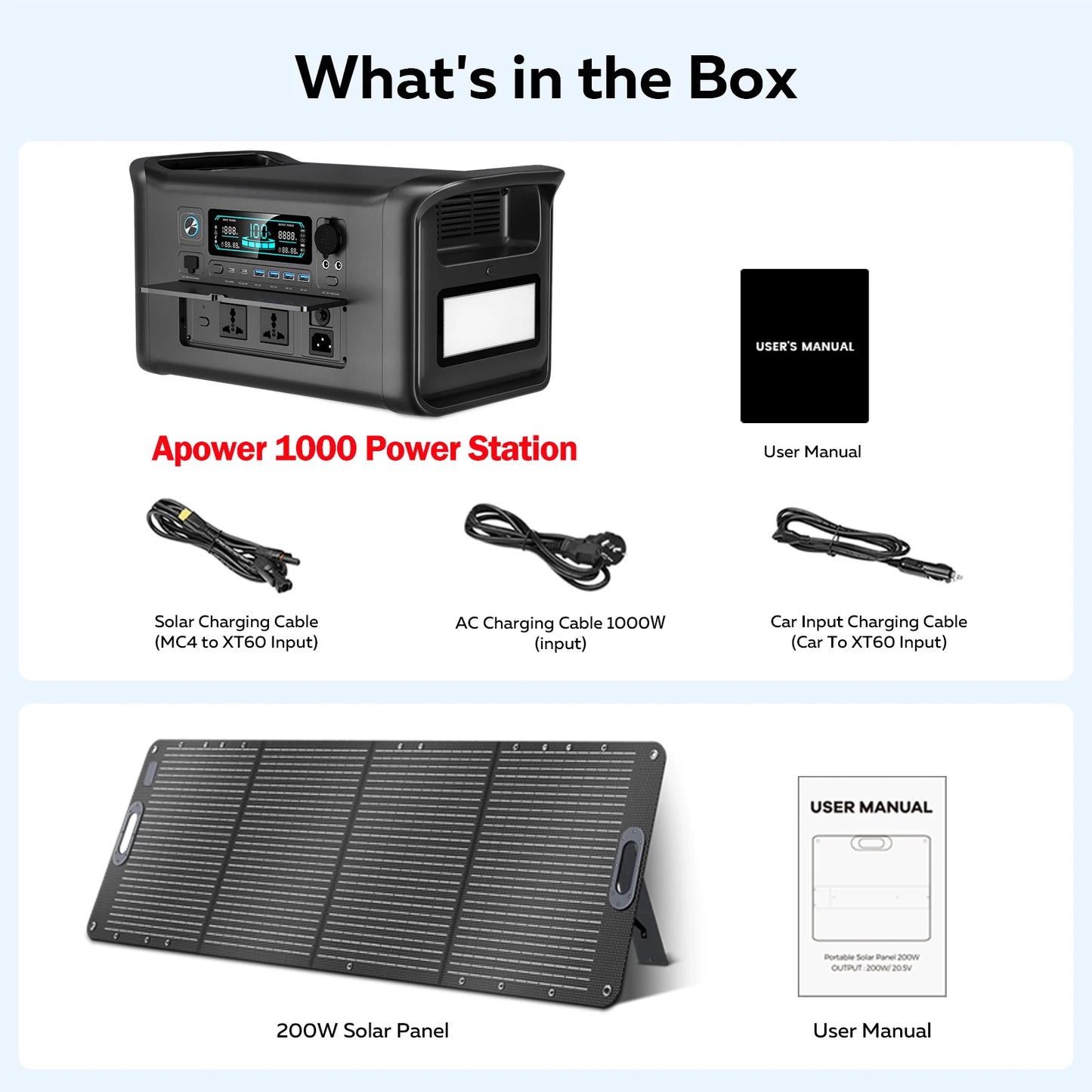 CTOLITY 2400W Power Station 1024Wh LiFePO4 Battery Solar