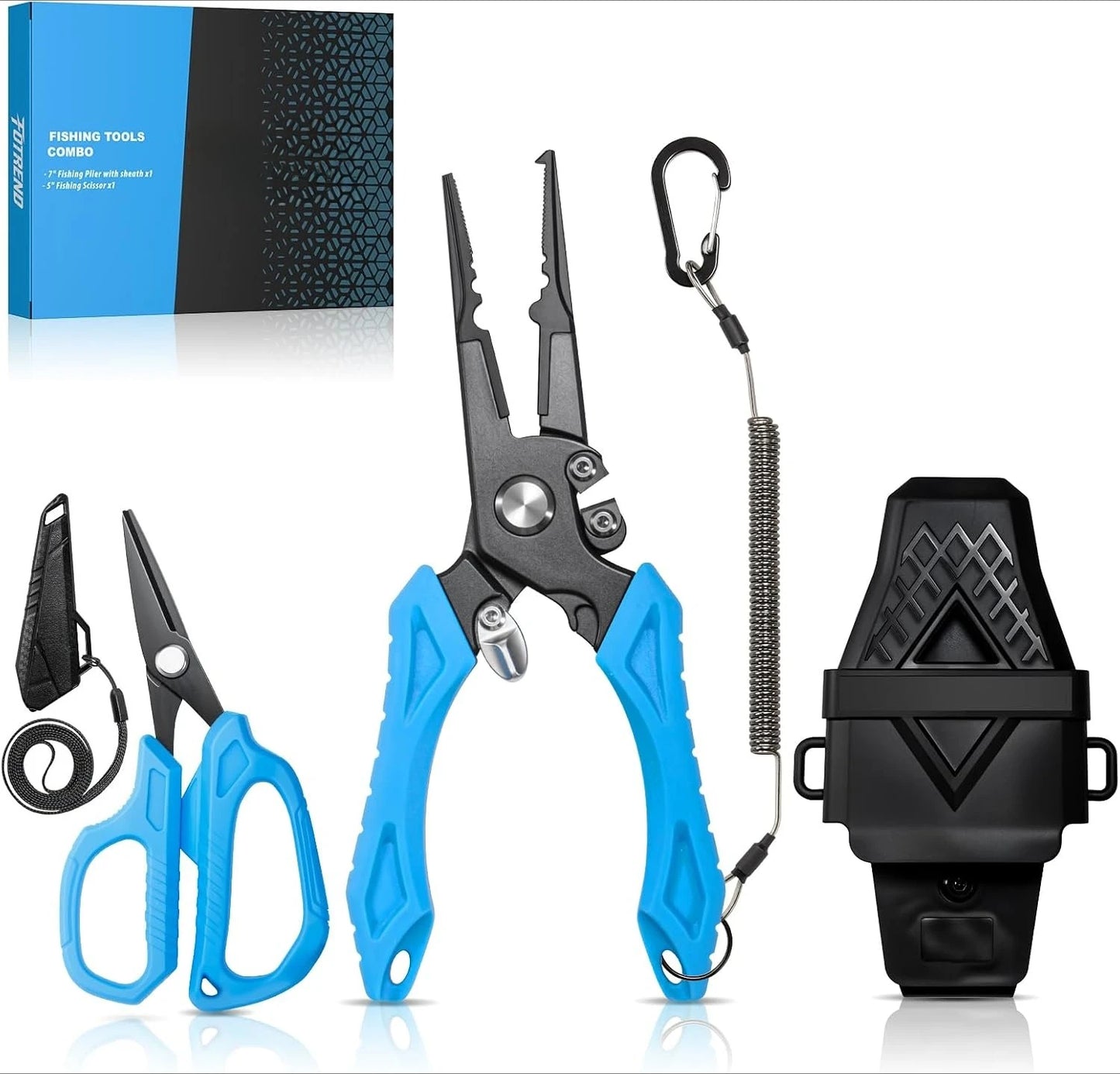 Multi Functional Fishing Tool Set With Pliers Fillet Knife