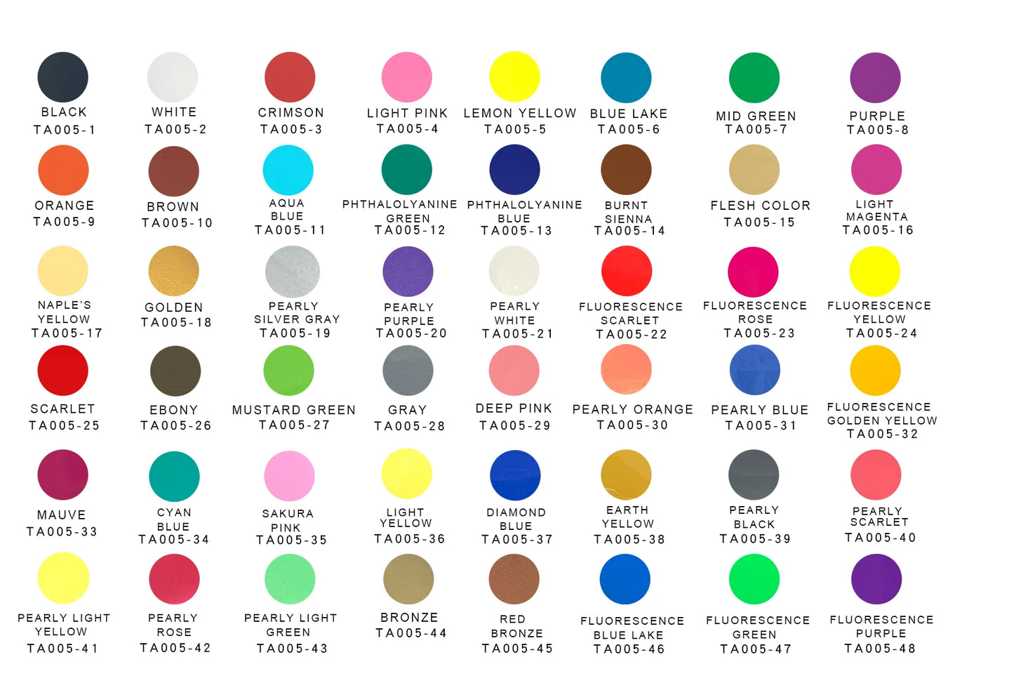 Airbrush Acrylic Paint For Models And Leather Craft TA005