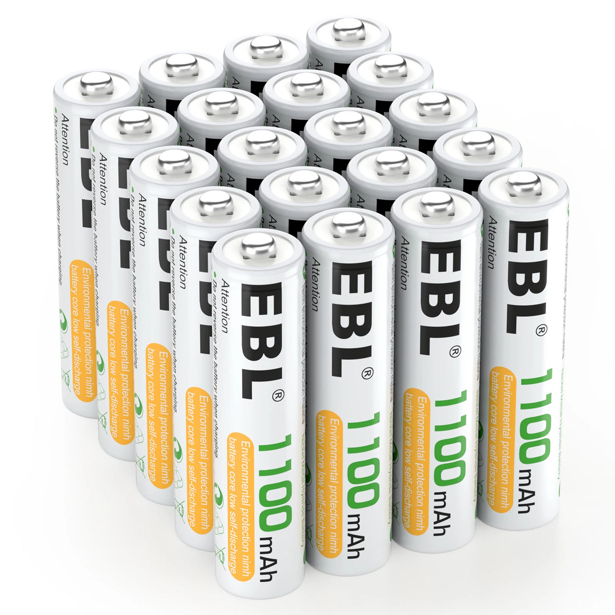 Ebl 1.2V Rechargeable NiMH Batteries 1100mAh High Performance