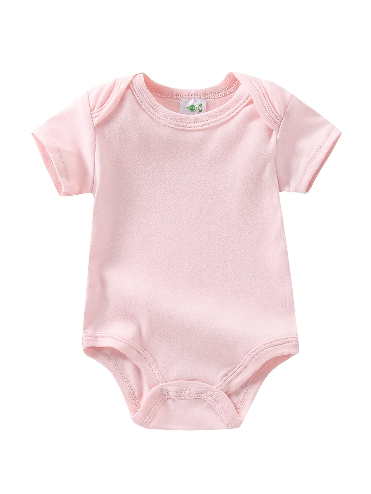 Cotton Floral Print Short Sleeve Jumpsuit For Baby Girls