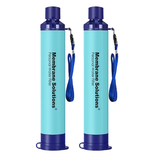 Personal Water Filter Straw Purifier 4 Stage For Hiking Survival