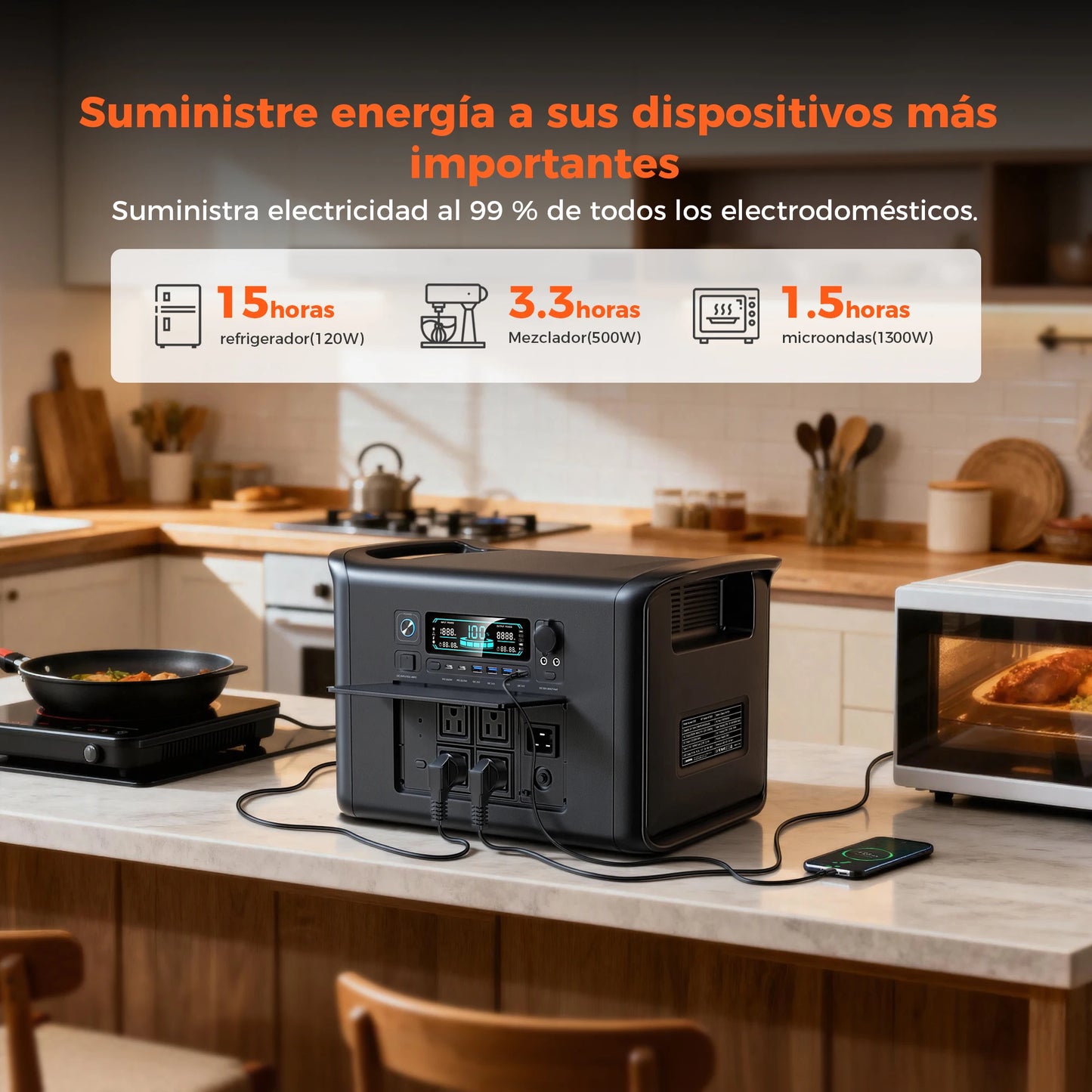 CTOLITY 2400W Power Station 1024Wh LiFePO4 Battery Solar
