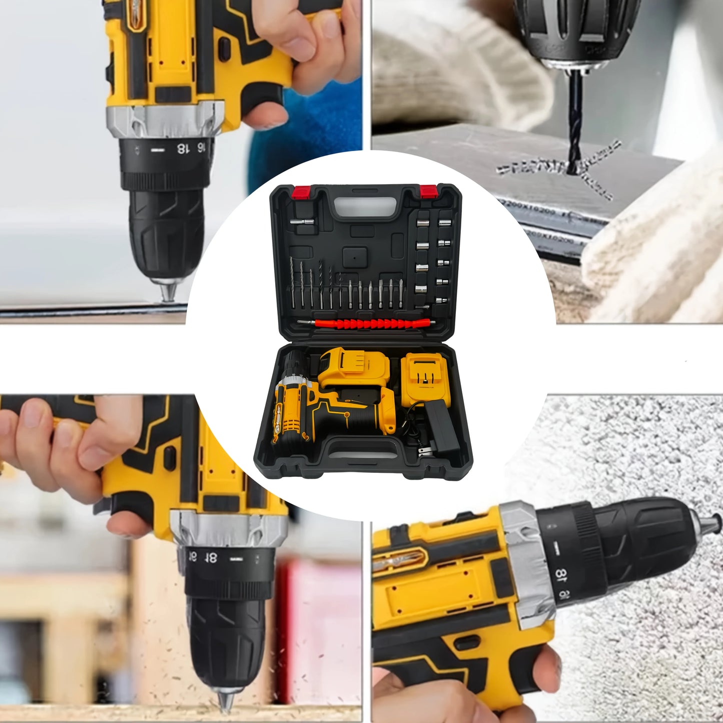 WBD Tool 24-Piece Drill Kit With Dual Battery Charger