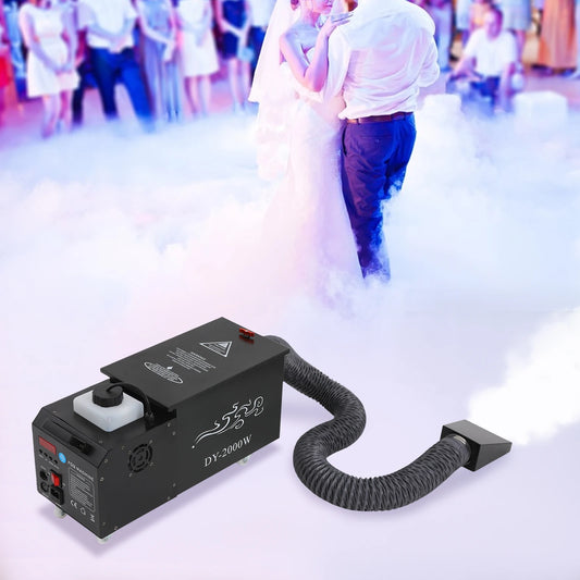 2000W Ground Fog Machine With DMX512 Remote For Weddings Parties