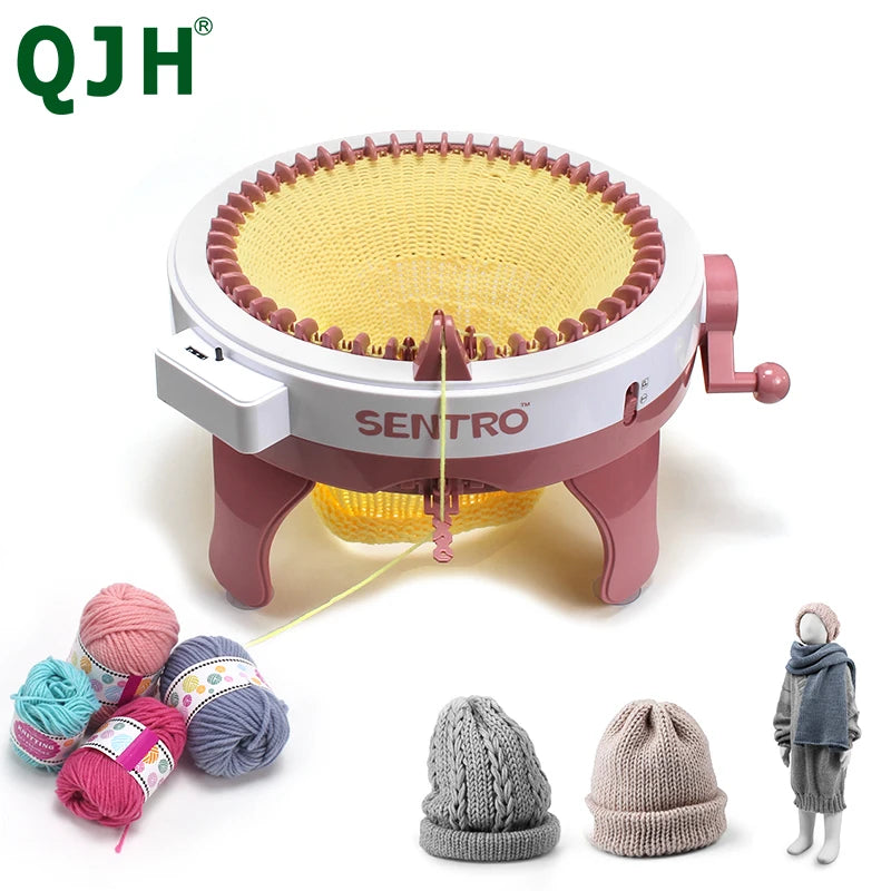 Dual Knit Loom Machine 48 Needle Crafting Kit For Hats
