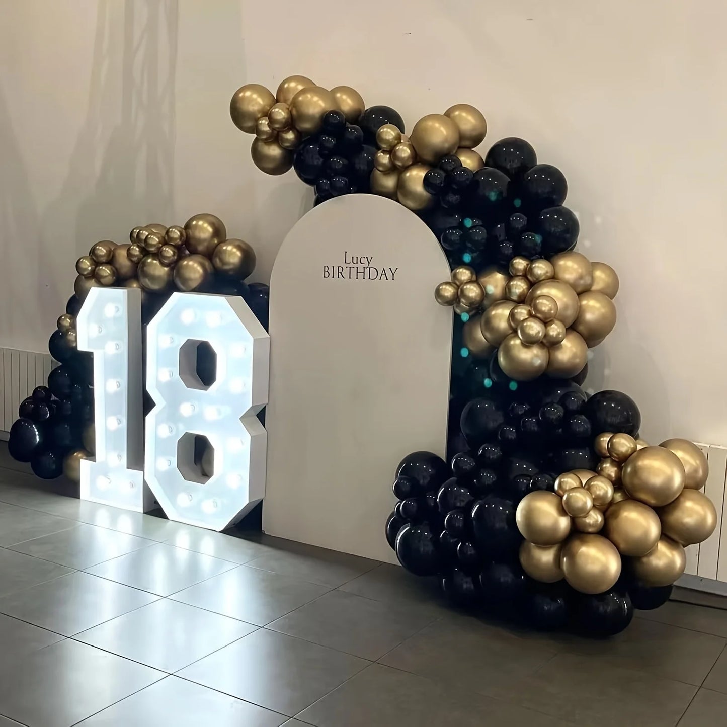 Pink And Blue Balloon Arch Set 141pcs Latex Balloons Strong Atmosphere Party Decor Four Styles Black Gold Pink Blue Red Black Blue Silver For Gender Reveal Boys Girls Birthday Baby Shower Christmas New Year Home Party Decorat