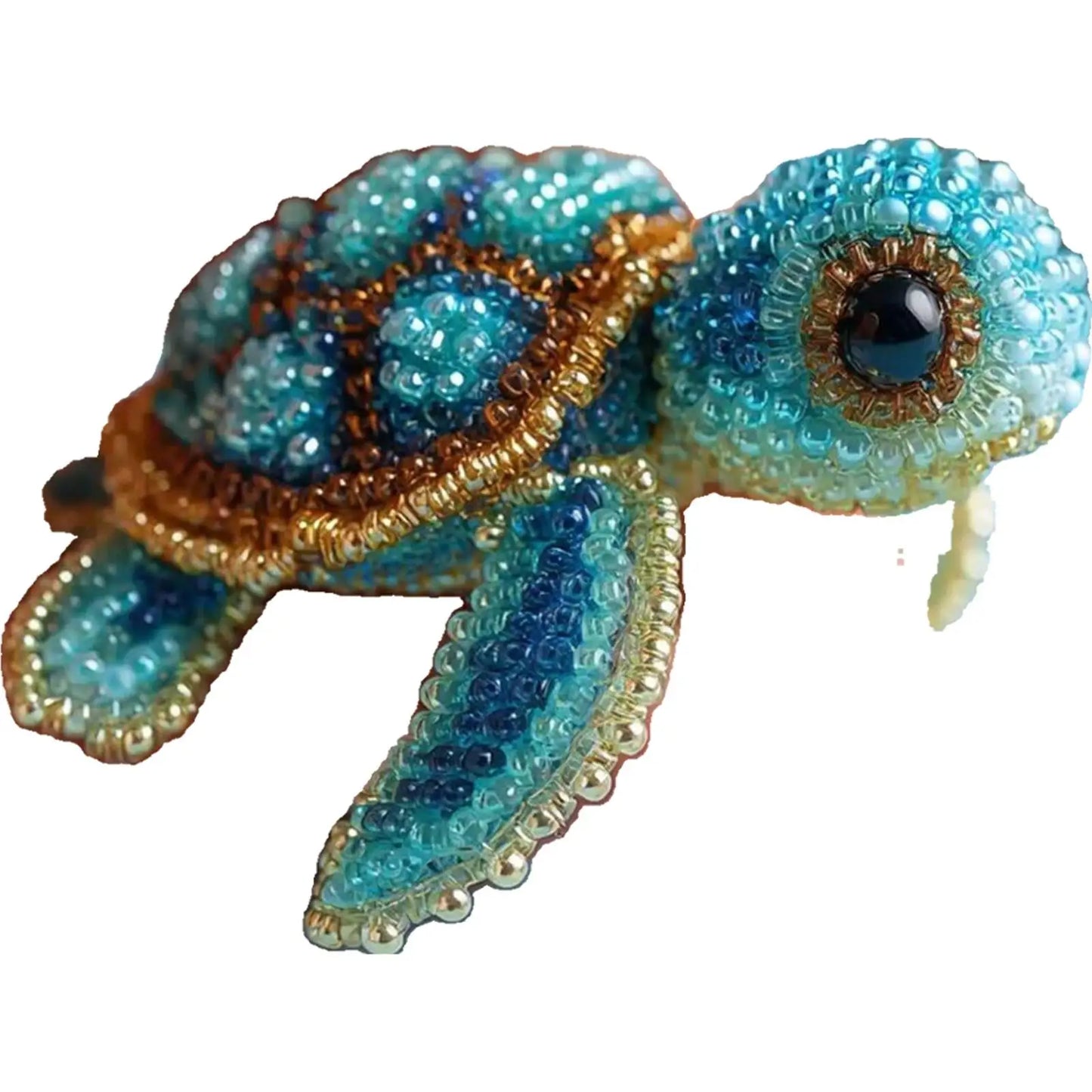 Creative Beaded Embroidery Ocean Beadwork DIY Kit Ocean Animals