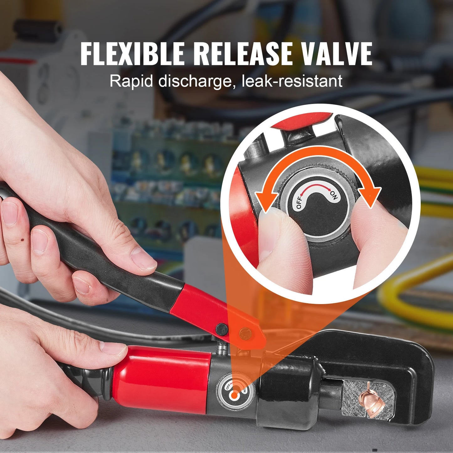 SucceBuy AWG12-2/0 Hydraulic Crimping Tool Copper And Aluminum Terminals