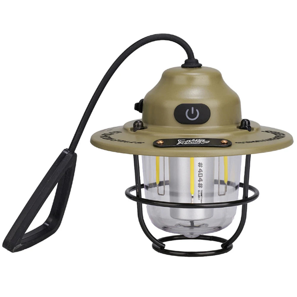 LED Camping Lantern Dimmable Emergency Lamp Type C Charging IPX4 4 Modes