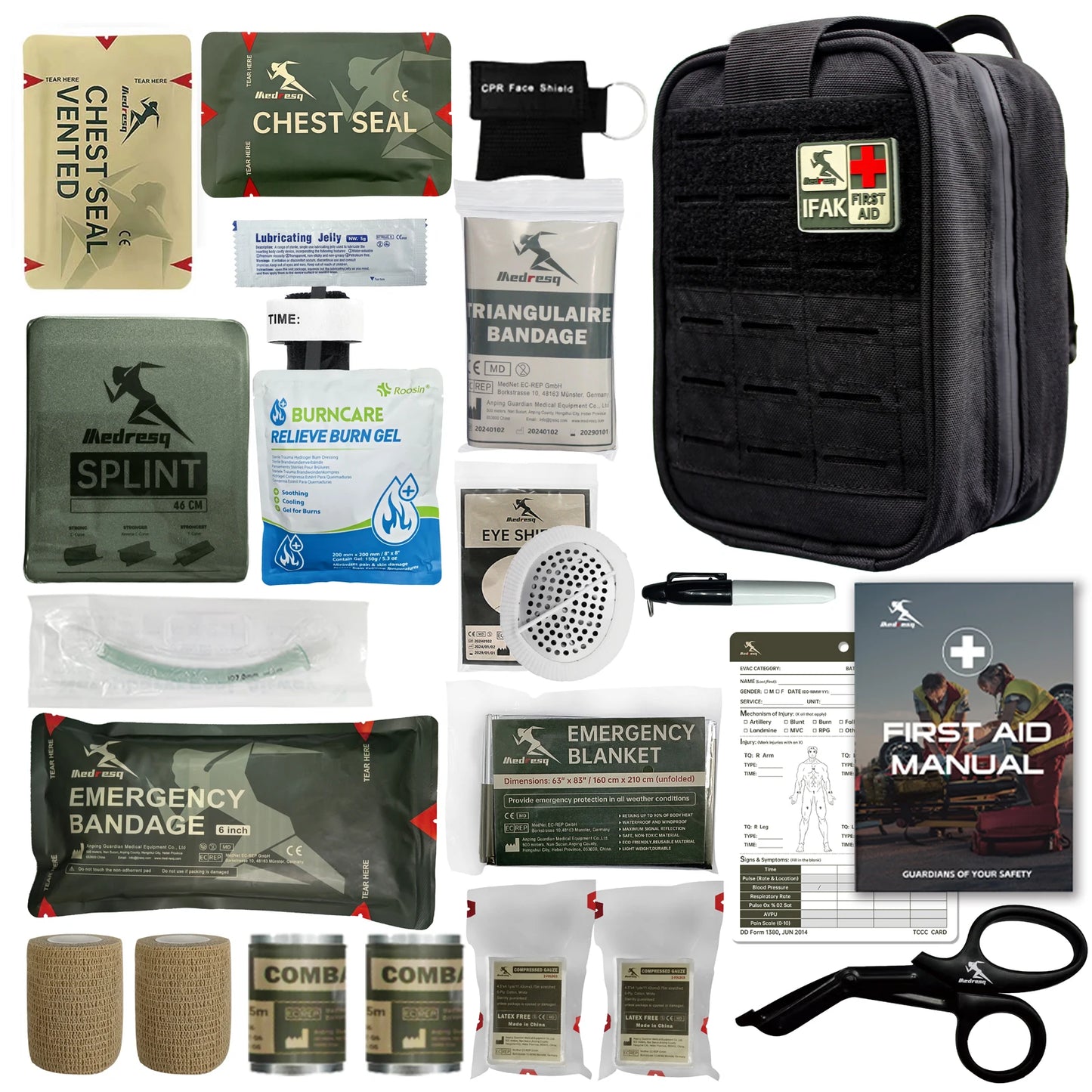 IFAK First Aid Kit Emergency Bleeding Control and Survival Gear