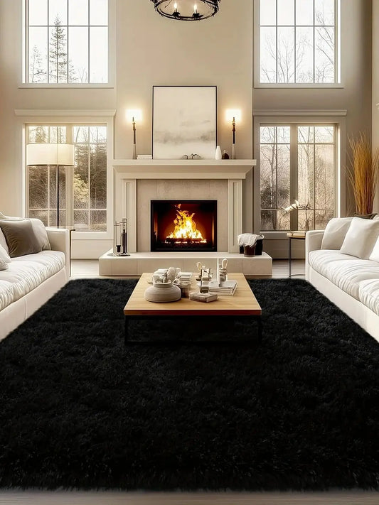 Aubusson Geometric Plush Area Rug Bedroom Living Room