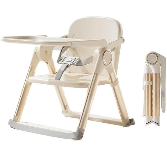 Ubravoo Foldable Portable Baby High Chair With Dual Plate