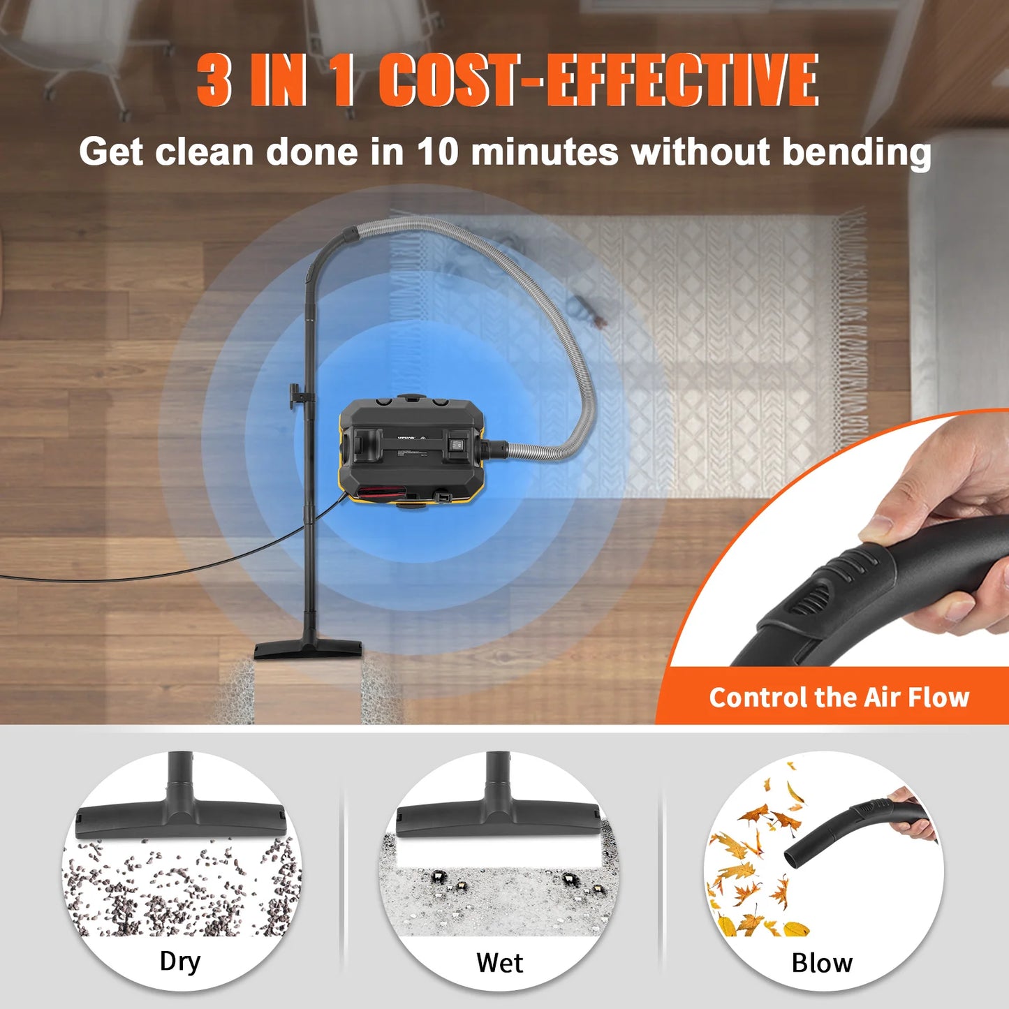 SucceBuy Portable Wet And Dry Vacuum Cleaner Car And Home