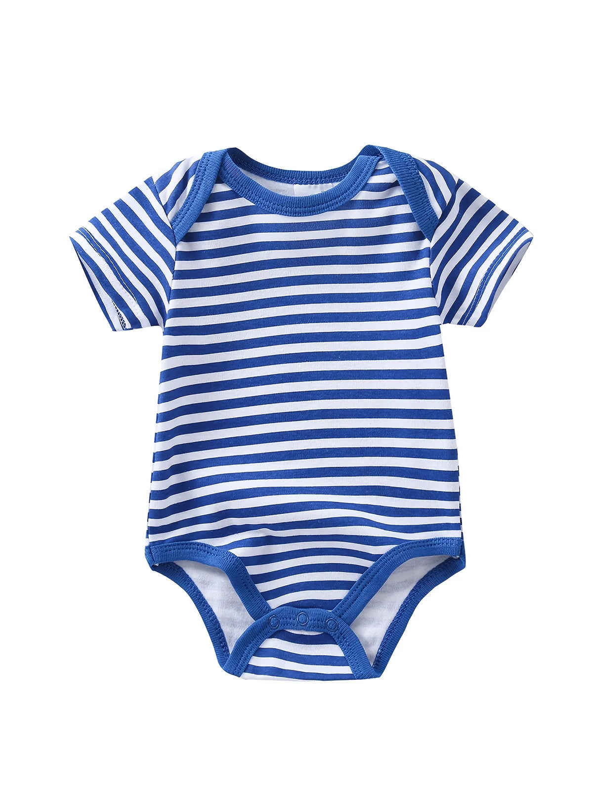 5PCs Baby Boy Triangle Cotton Rompers Short Sleeve Bodysuit Jumpsuit