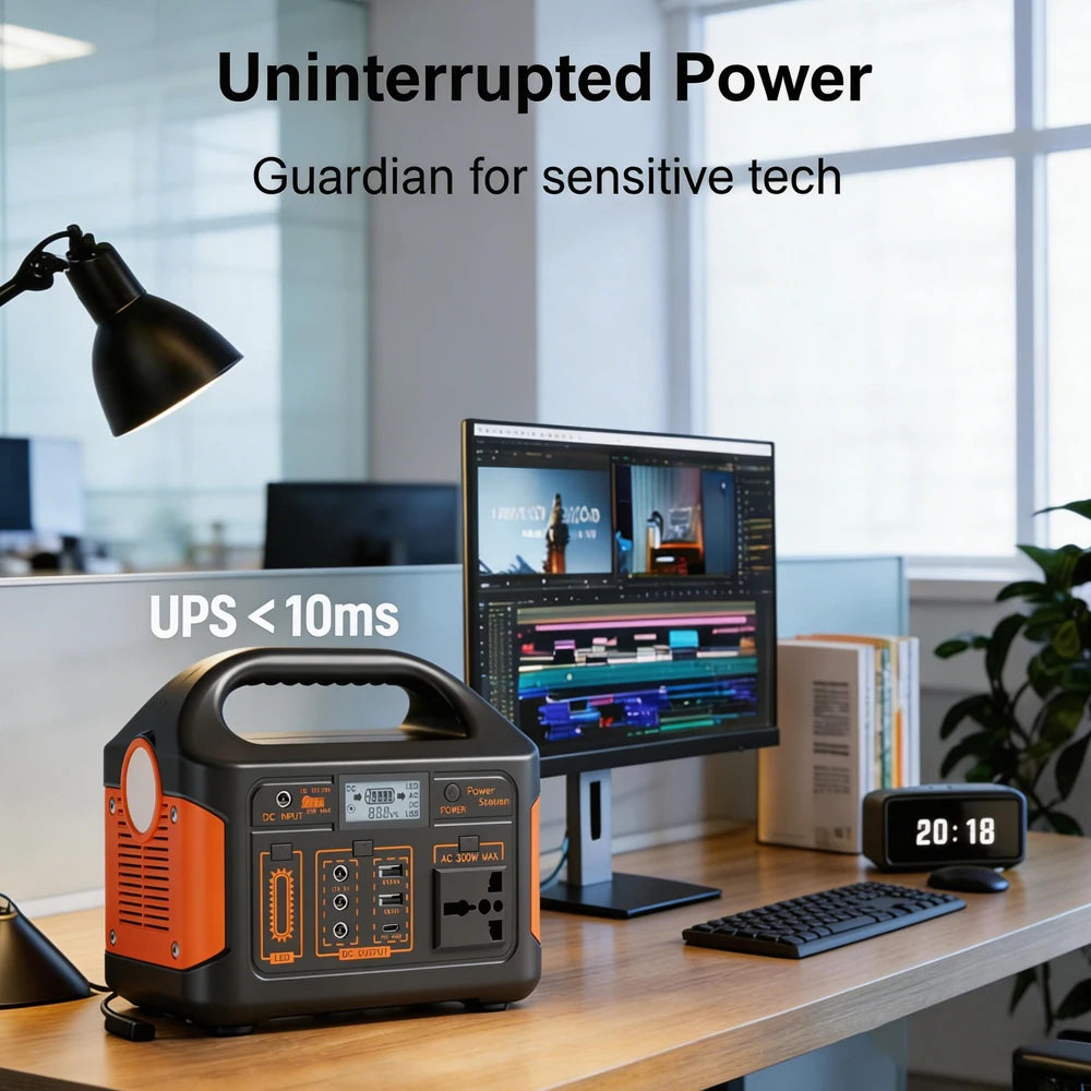 GaiaRay 500W Portable Power Station 460Wh LiFePO4 Solar Generator