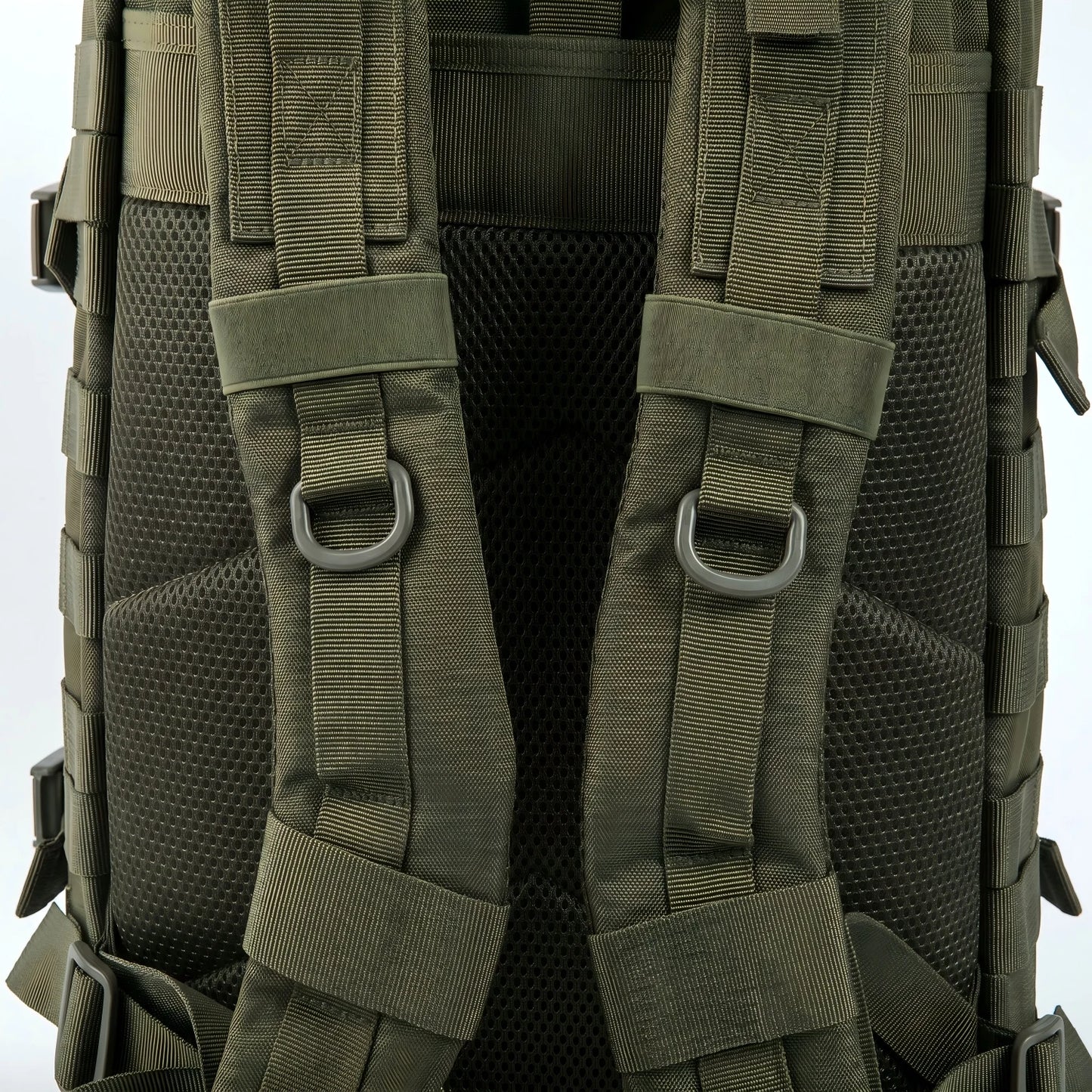 45L Tactical Travel Backpack Molle Storage Bag Large Capacity Multi Pocket Wear Resistant Camping Hiking Trekking Rucksack Durable Outdoor Mountain Climbing Daypack For Men Women Travellers Bushcraft Wilderness Trip Daily Com
