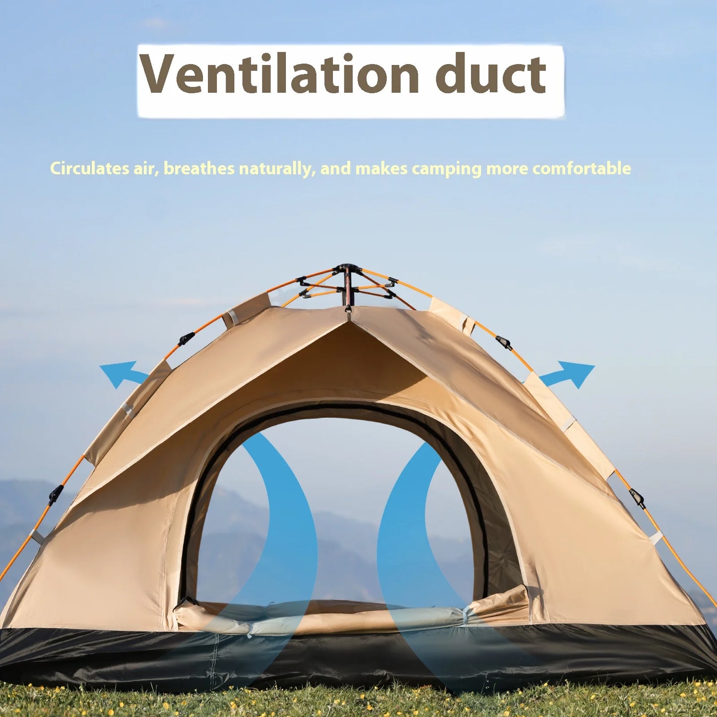 Pakicetus Instant Golden Tent Portable Beach Camping Shelter