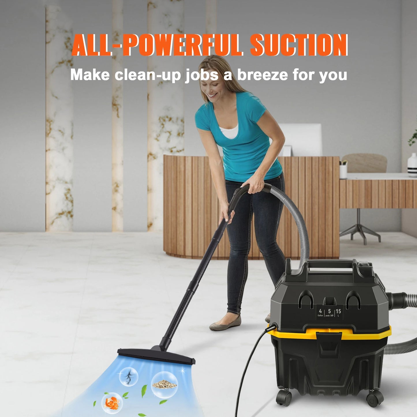 SucceBuy Portable Wet And Dry Vacuum Cleaner Car And Home