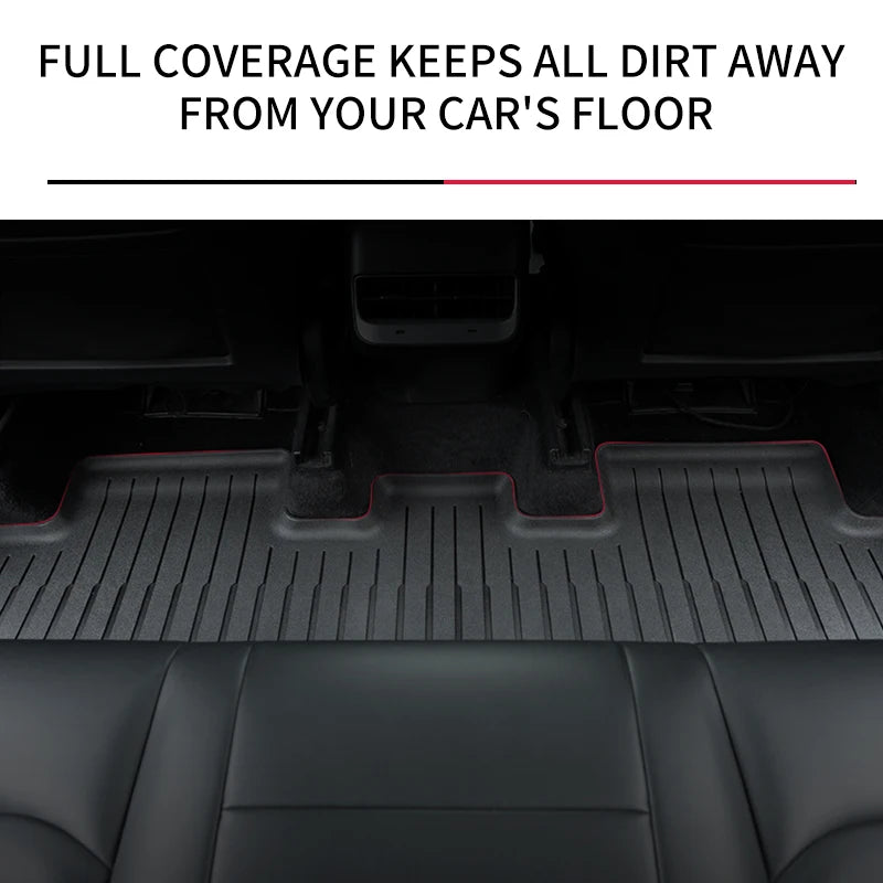 TPE Tesla Model Y Model 3 Waterproof Floor Mat Set