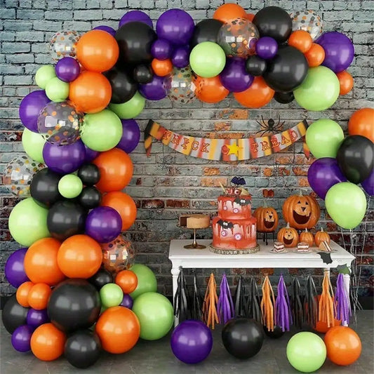 Halloween Balloon Garland Arch Party Decoration Kit