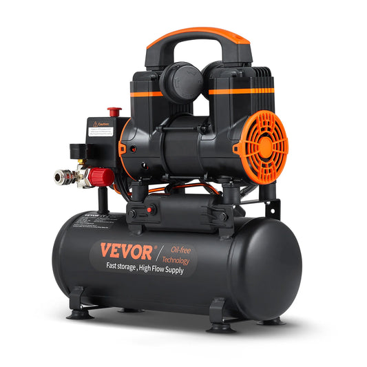 SucceBuy Silent Air Compressor 900W 1450W 1800W Quiet Oil Free