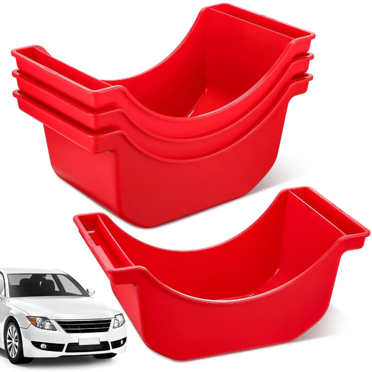 High-concerned Chemical 4 Pack Reusable Plastic Oil Drain Pans