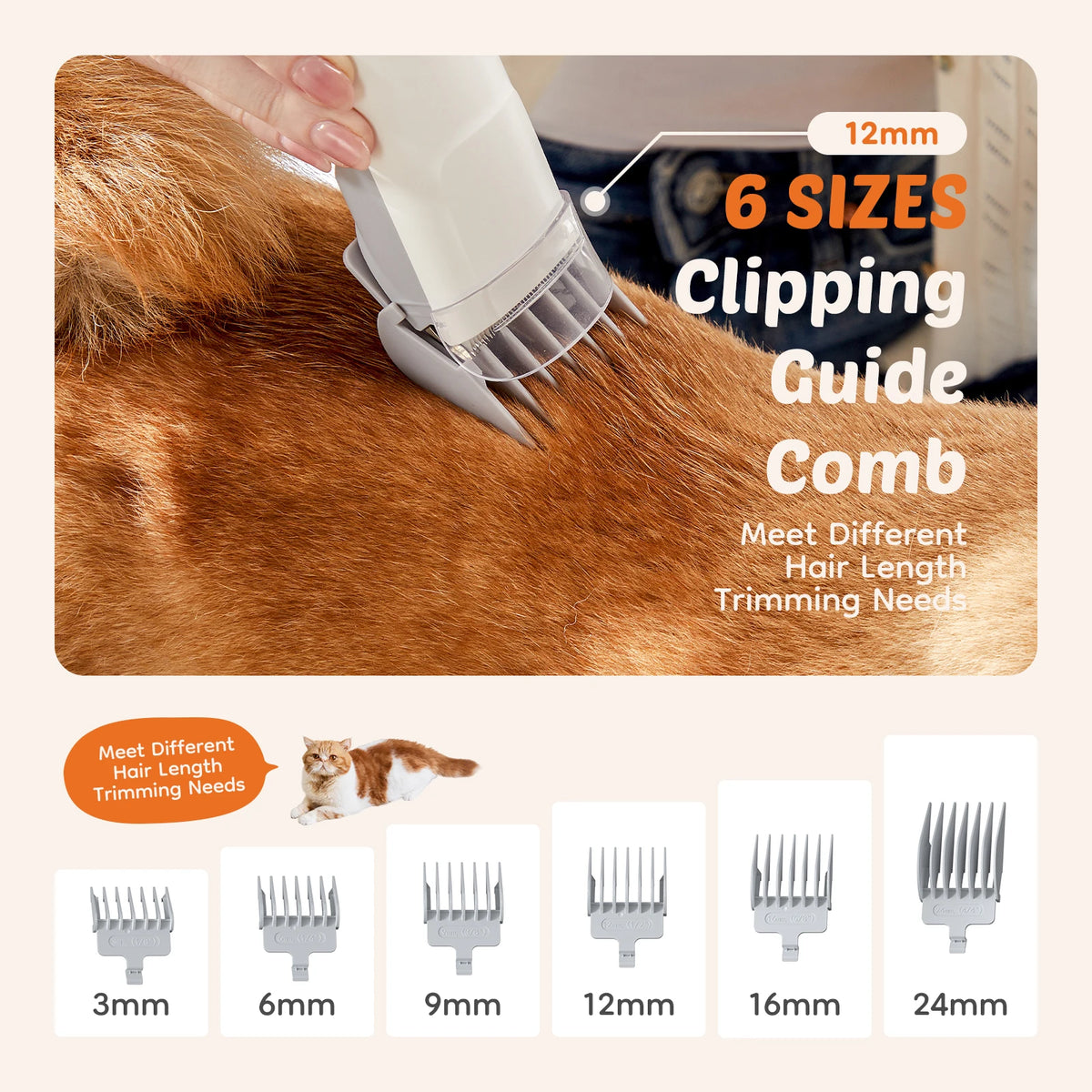 Professional Cordless Pet Grooming Vacuum Kit With Clippers