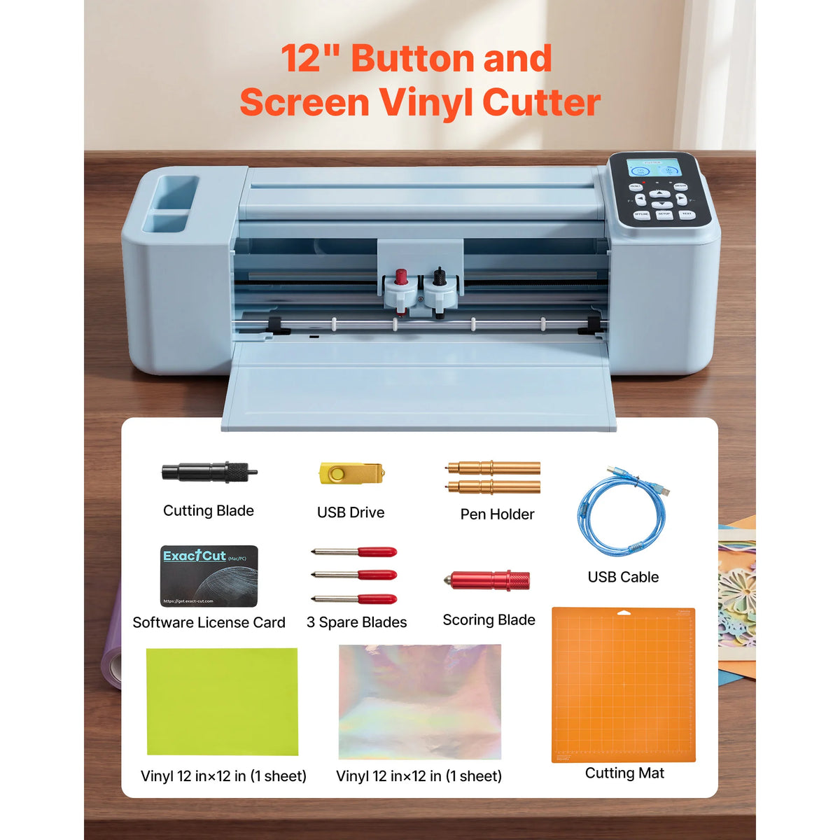 SucceBuy Vinyl Cutting Machine With Screen Control And 5000 Designs