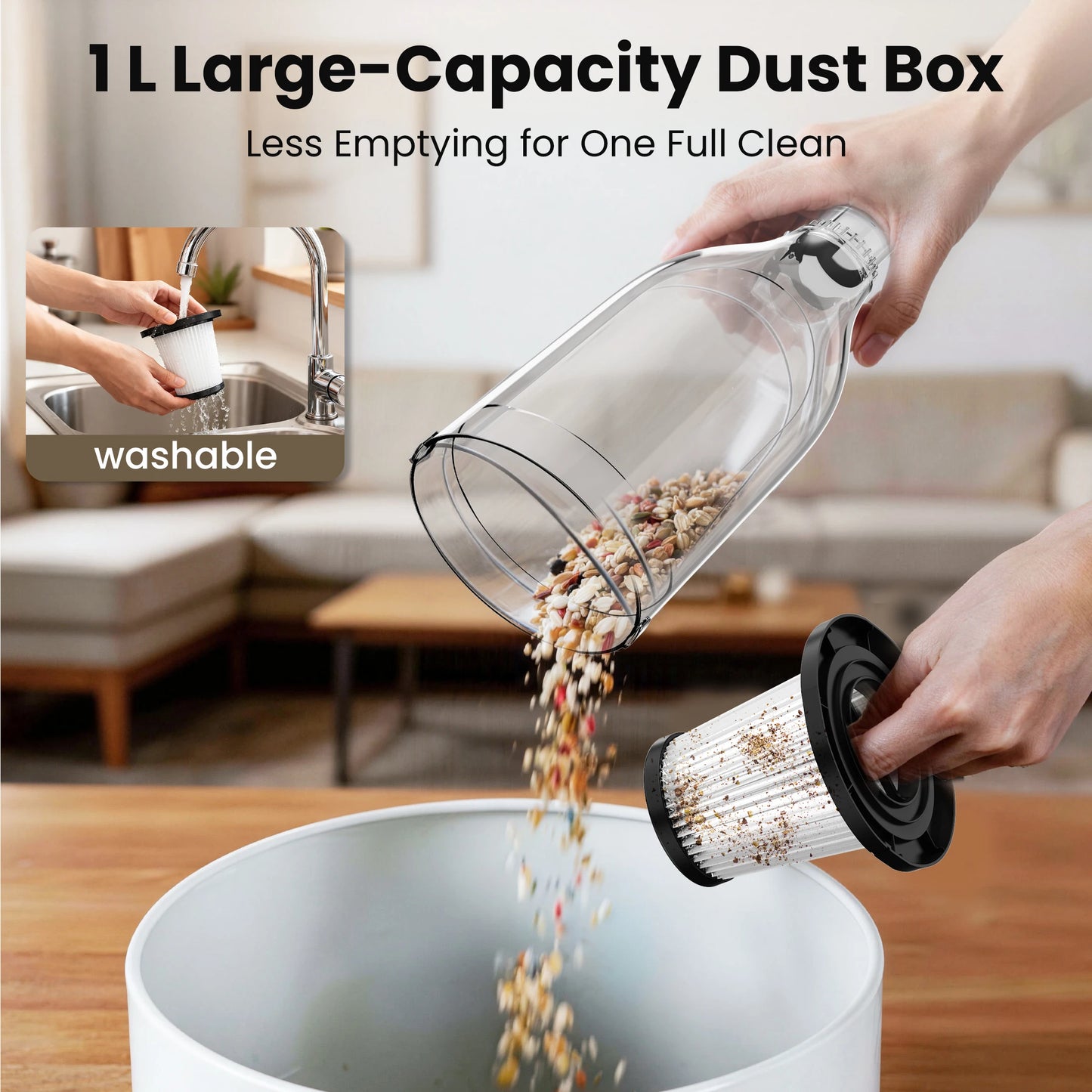 INSE R7/R6X/R3S Corded Vacuum Cleaner Handheld Stick Vacuum 600W Powerful 3 in1 Lightweight Vacuum Cleaners for Home Hard Floor Pet Hair