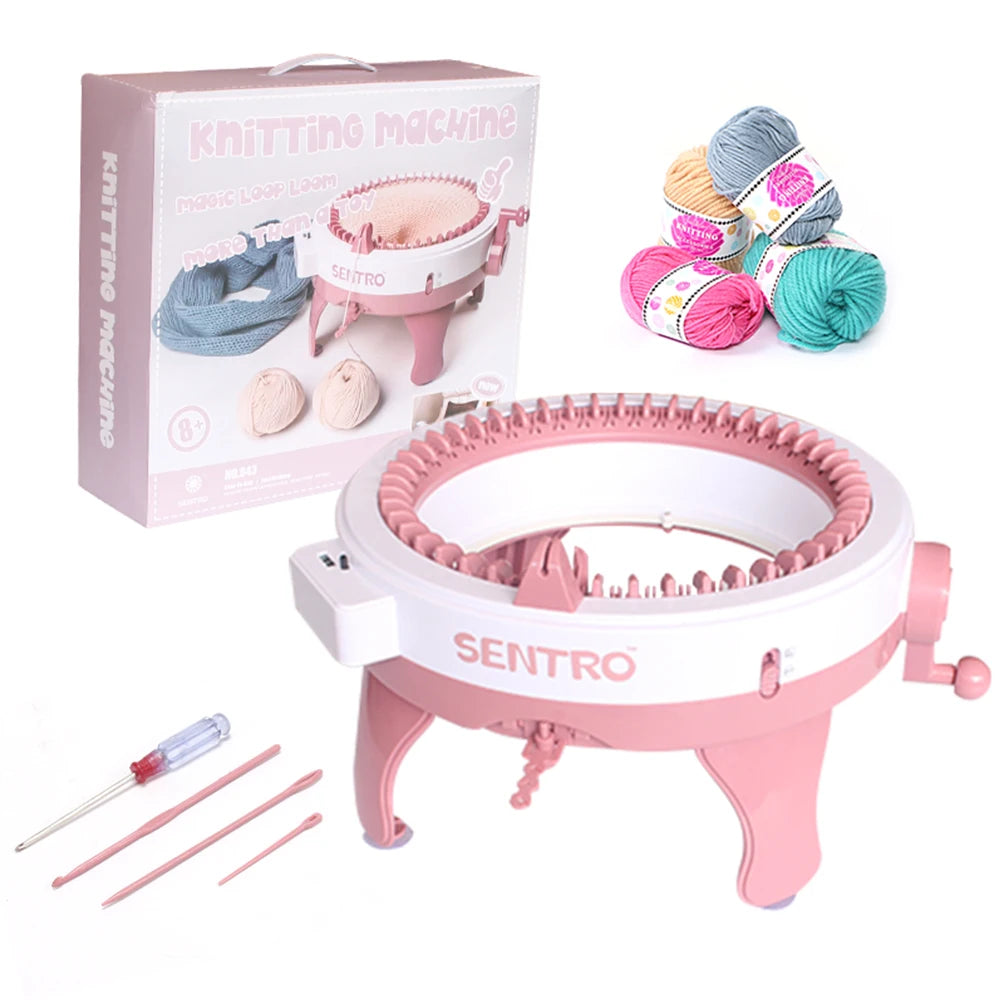 Dual Knit Loom Machine 48 Needle Crafting Kit For Hats