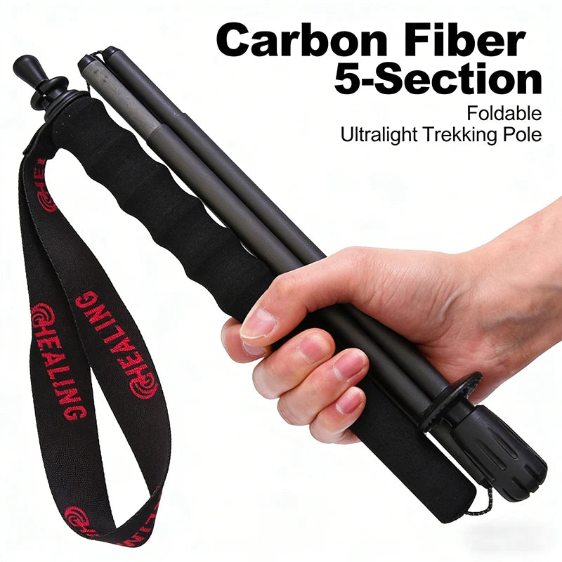 Okhealing Trekking Poles Carbon Fiber Ultralight Two Piece