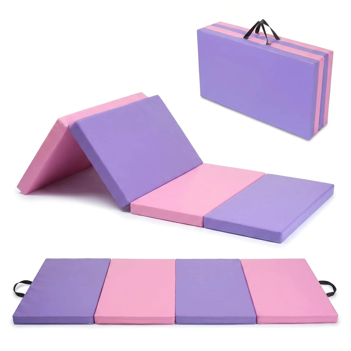 HiMISS Folding Gymnastics Exercise Mat for Yoga Pilates and Tumbling
