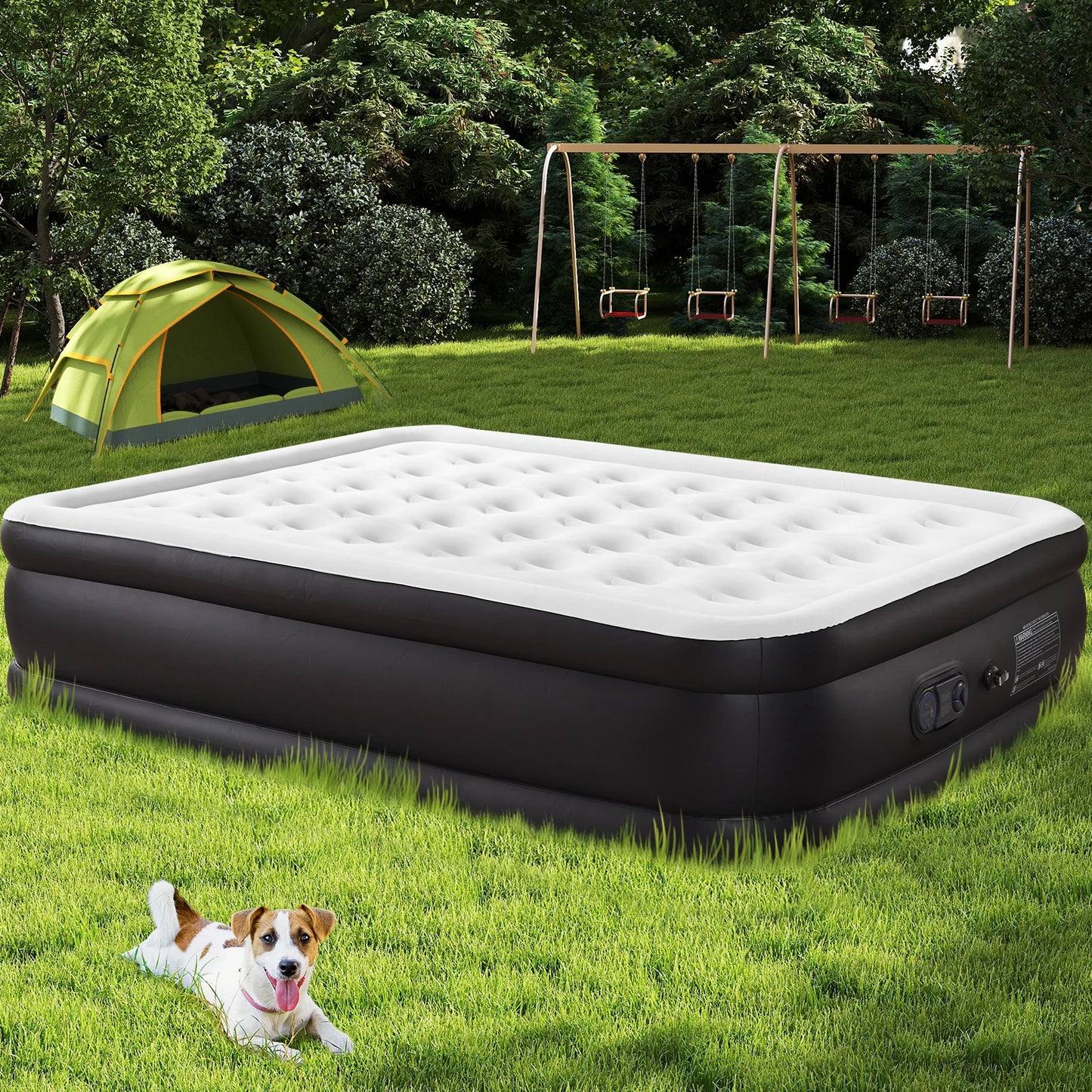 MCQ Queen Air Mattress With Built In High Capacity Pump