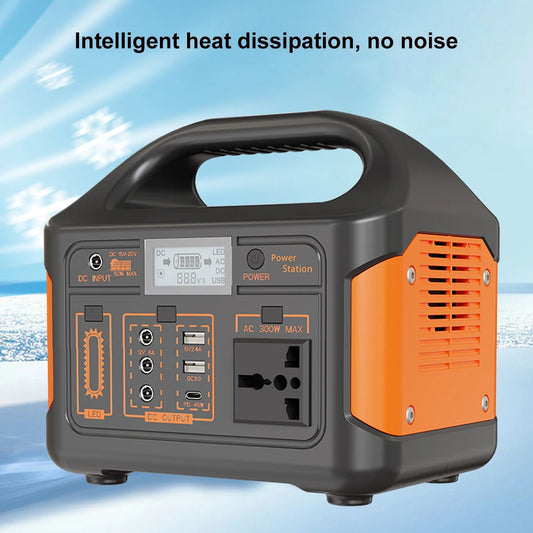 GaiaRay 500W Portable Power Station 460Wh LiFePO4 Solar Generator