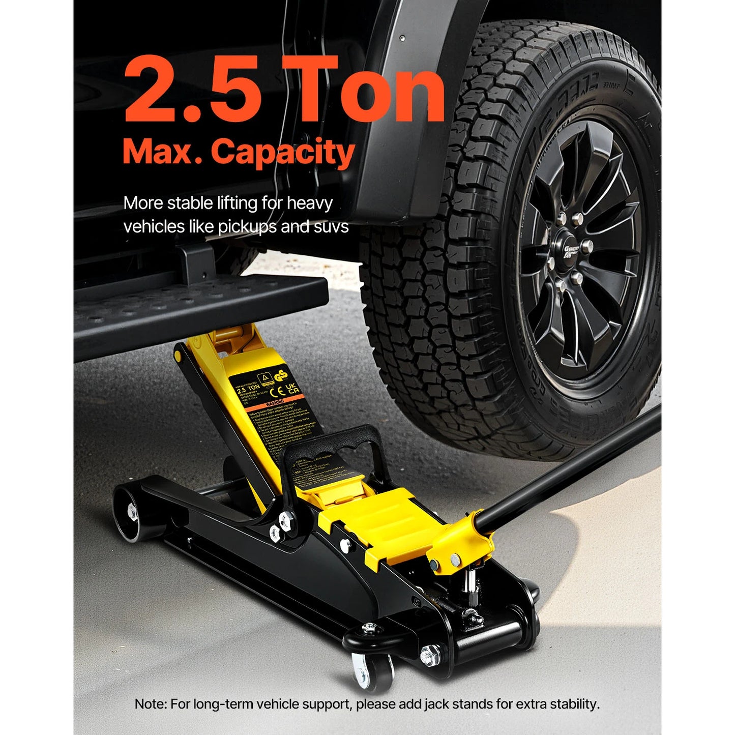 SucceBuy 2.5T Floor Hydraulic Jack Low Profile Heavy Duty