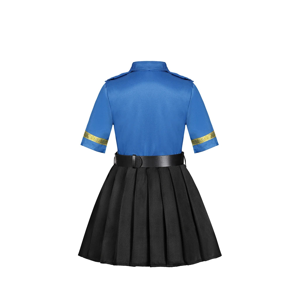 Duokipolla Girls Police Officer Costume Dress Up Uniform