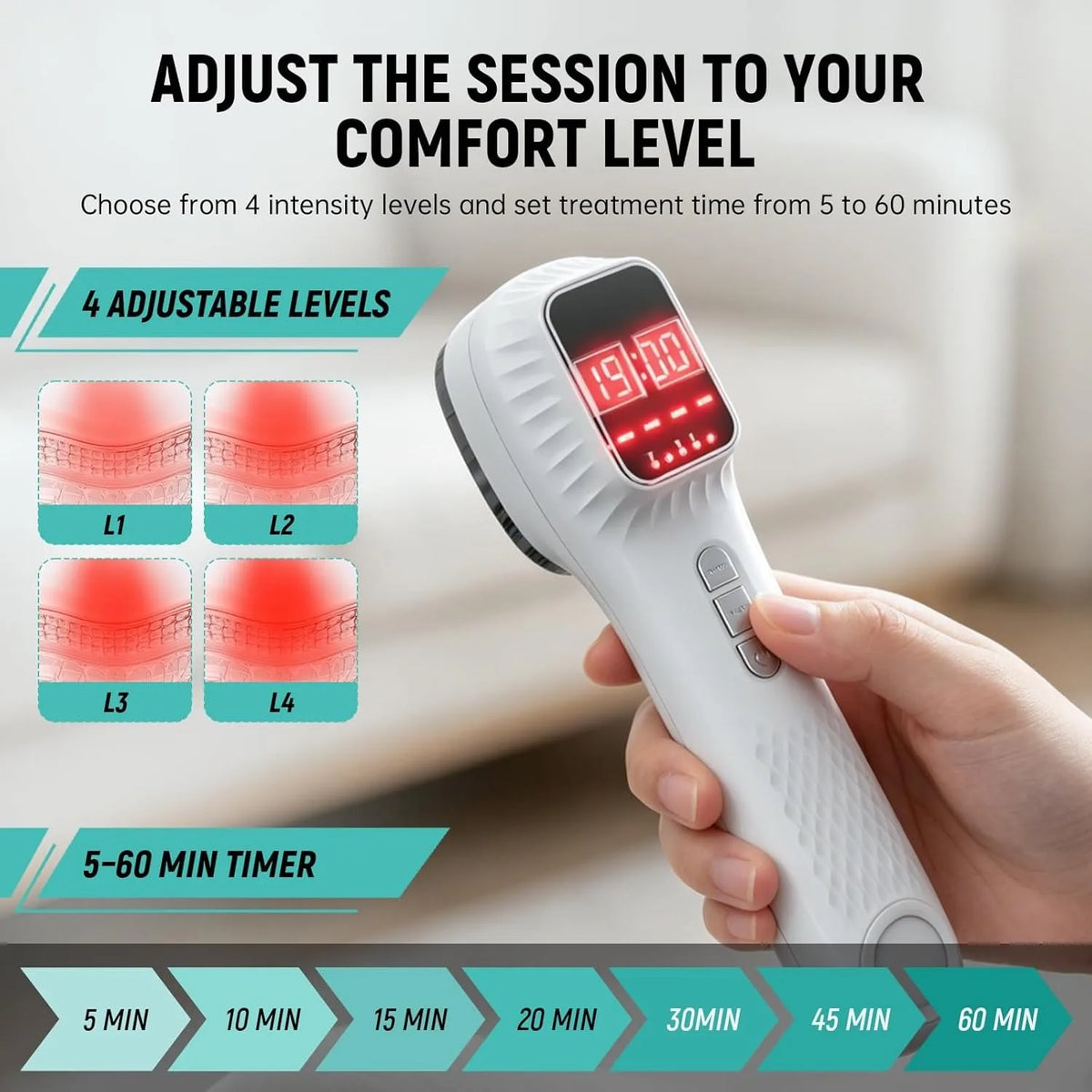 Handheld Pet Laser Therapy Device for Pain Relief and Recovery