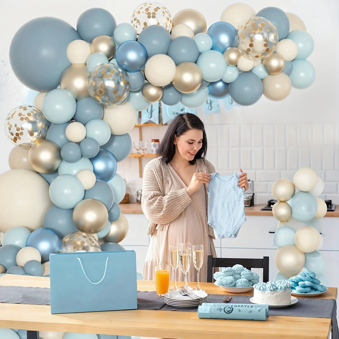153 Pcs Balloon Arch Set Bohemian Latex Balloons Puncture Resistant