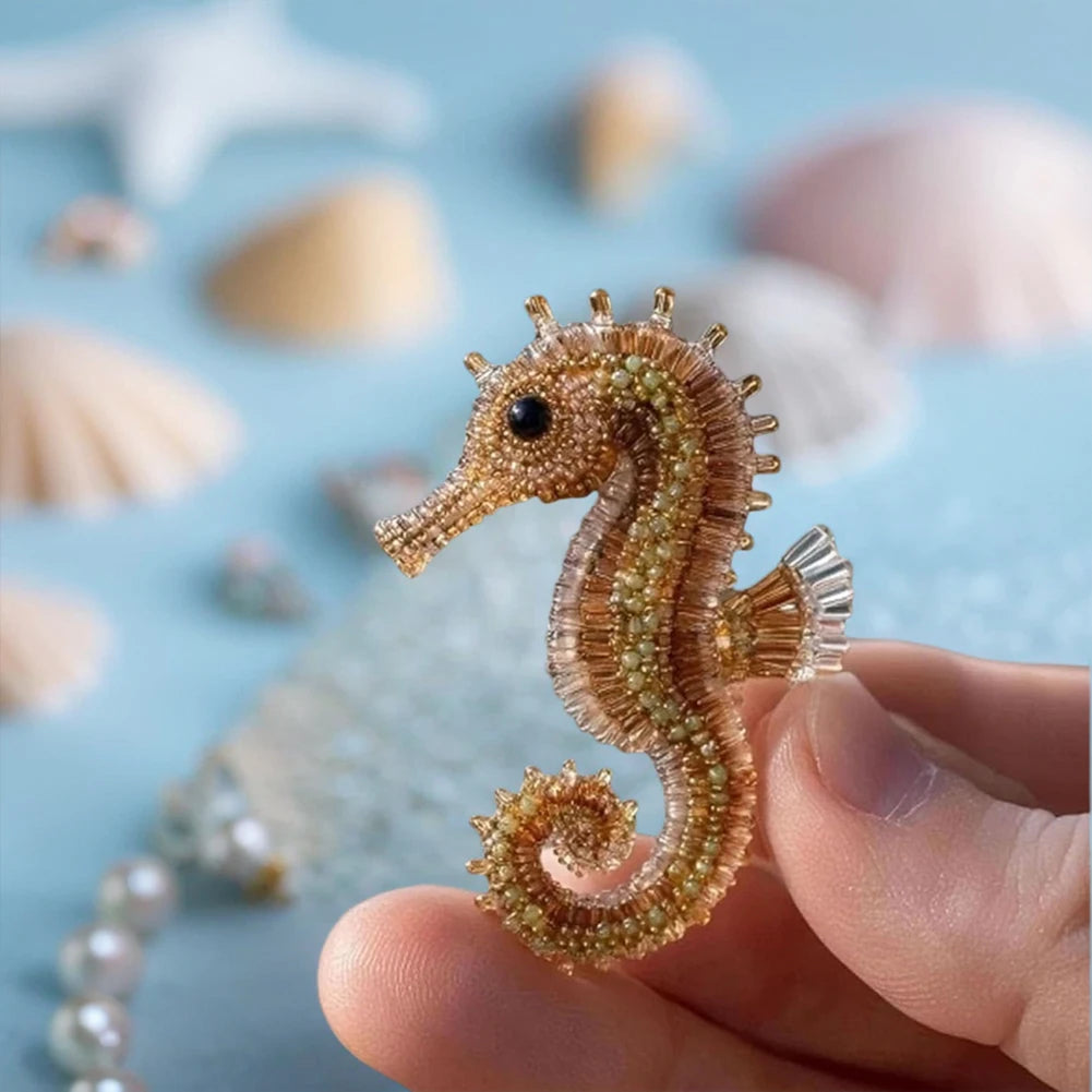 Creative Beaded Embroidery Ocean Beadwork DIY Kit Ocean Animals
