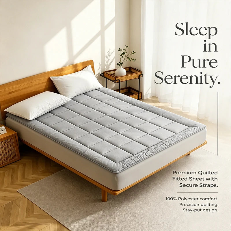 Lightweight Breathable Thin Polyester Mattress Protector