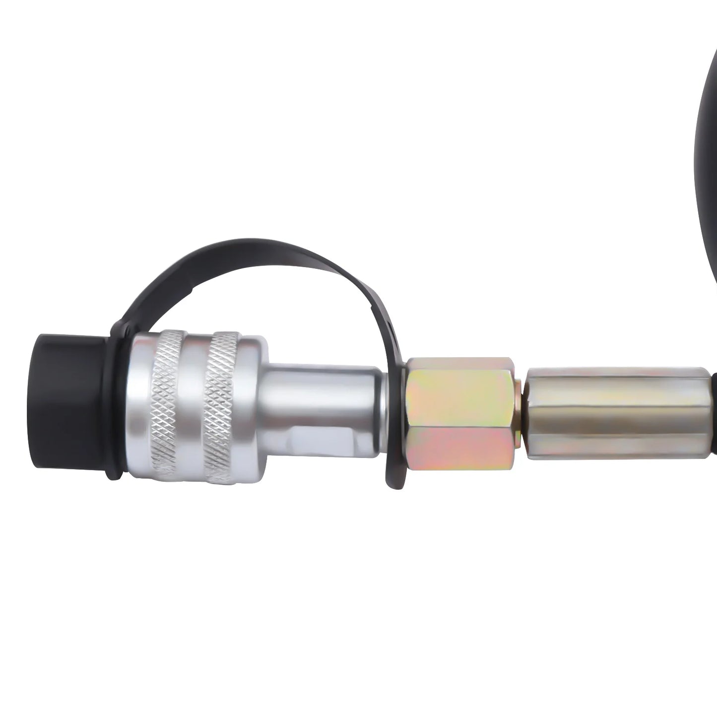 CP-700 Manual Hydraulic Pump 70MPa 10000PSI High Pressure Single Acting with 70.9 Inch Hose ZG3/8 Quick Coupler for Hydraulic Jack Crimping Bending Tools Orange