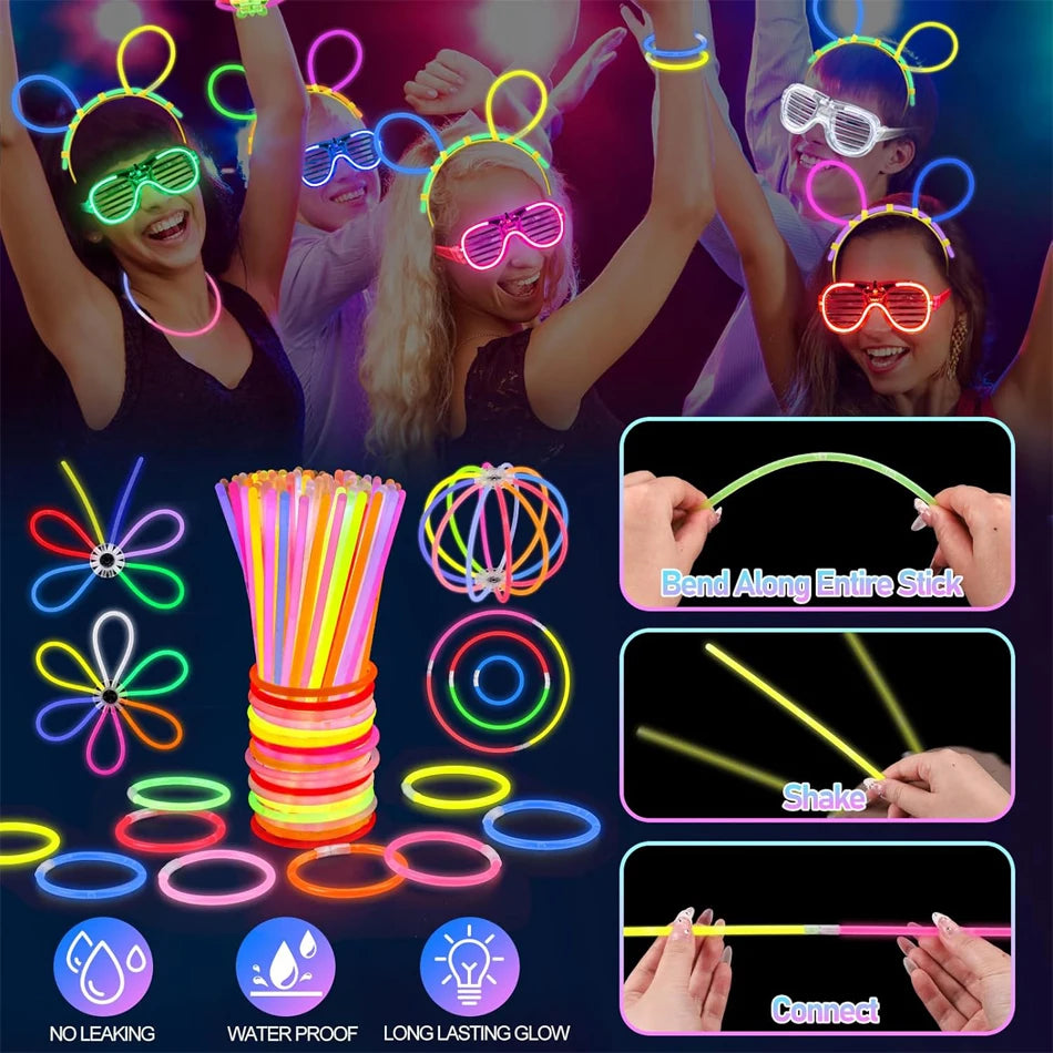 Party Glow Sticks And Led Glasses Light Up Party Favors