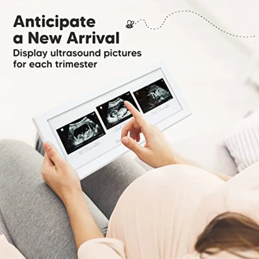 Baby Picture Frames - Ultrasound Picture Frames, First Time Mom Gift, Cute Pregnancy Reveal Photo Frame, Baby Gender Reveal Gif