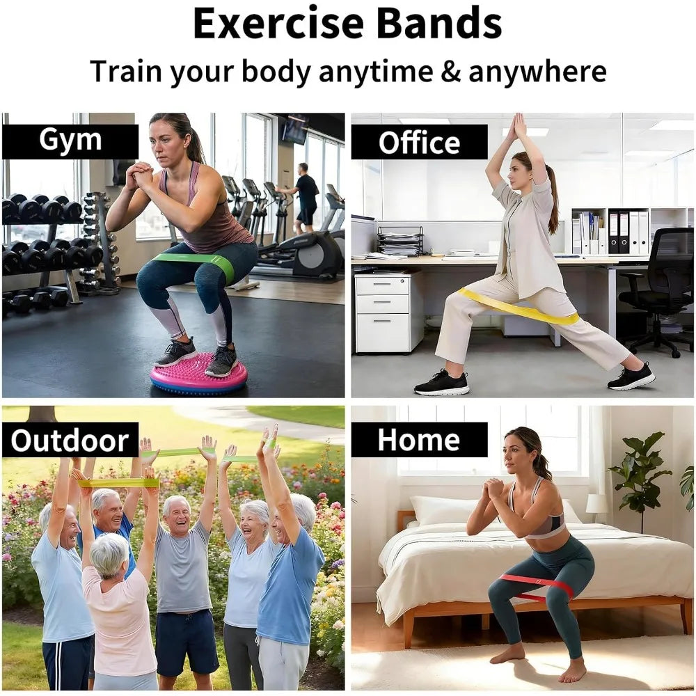 TPE Resistance Loop Bands Set for Strength Training and Stretching