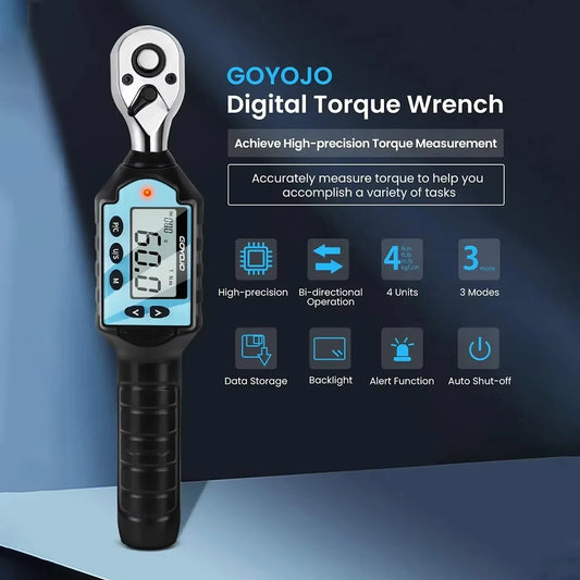 GOYOJO Digital Torque Wrench High Precision For Bikes And Cars