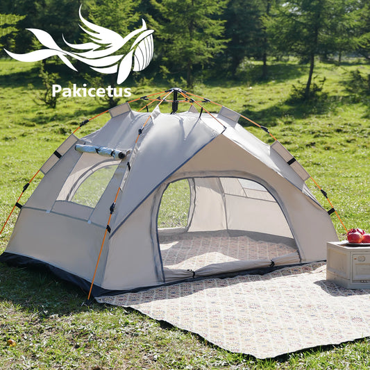 Small Silver Compact Auto-Tent - Quick 60-Second Setup Sunshade for 3-4 People, All-Weather & Portable