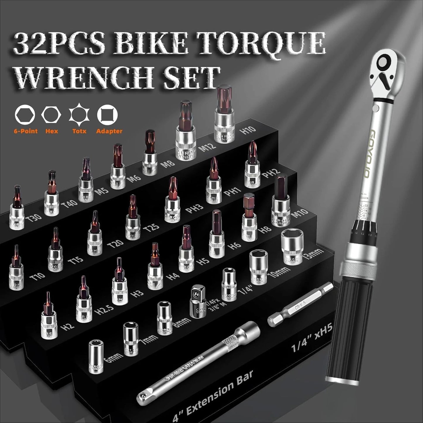 GOYOJO Torque Wrench Set for MTB Bicycle Maintenance