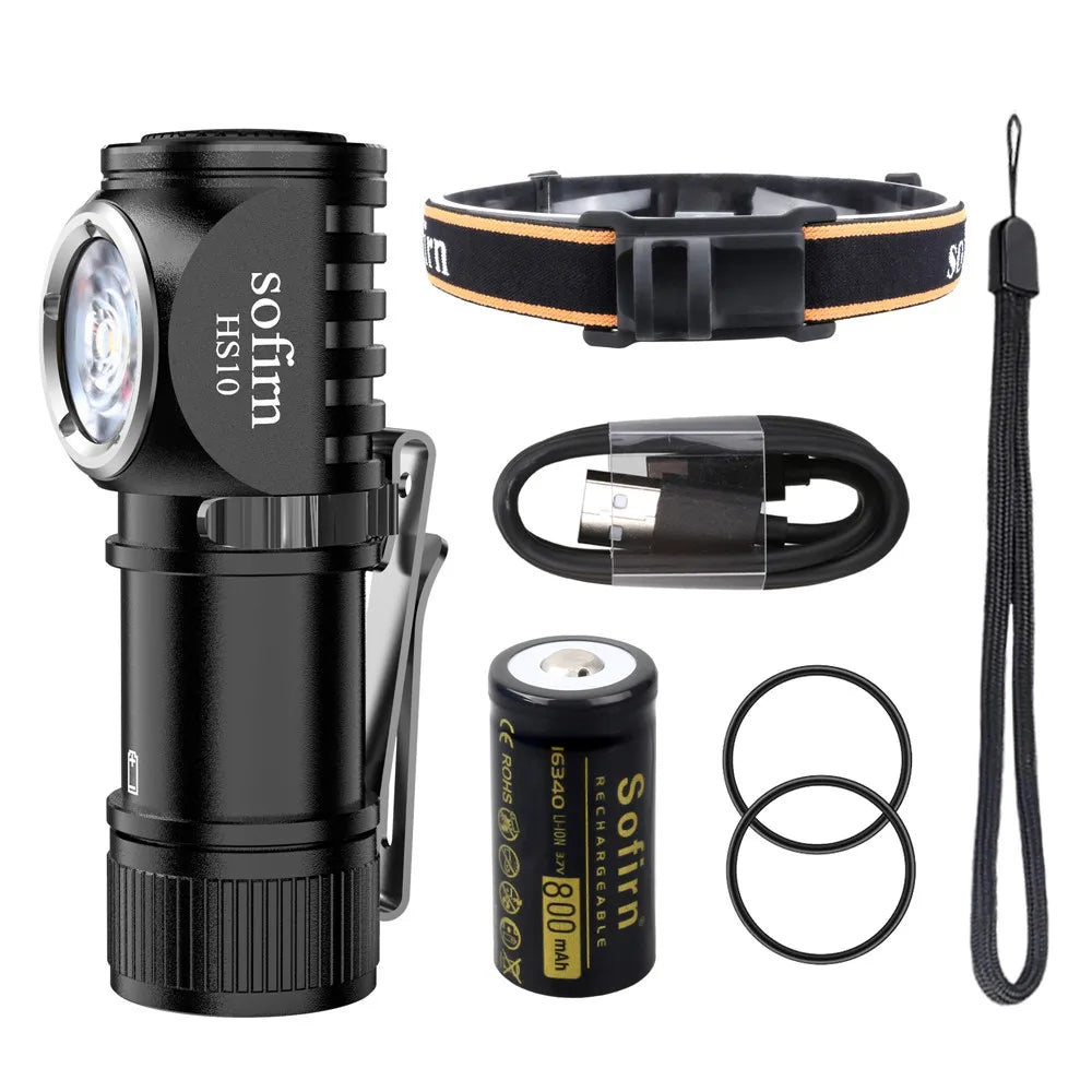 Sofirn HS10 Headlamp 1100lm USB C Rechargeable TIR Optics Magnet
