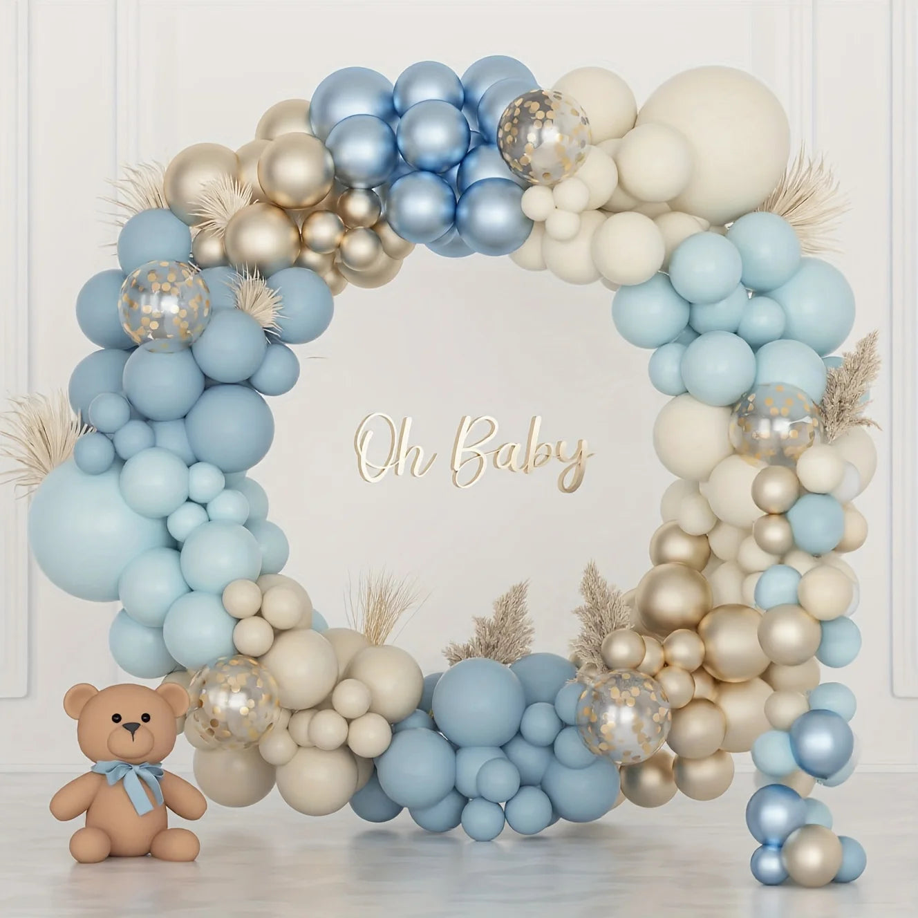 153 Pcs Balloon Arch Set Bohemian Latex Balloons Puncture Resistant